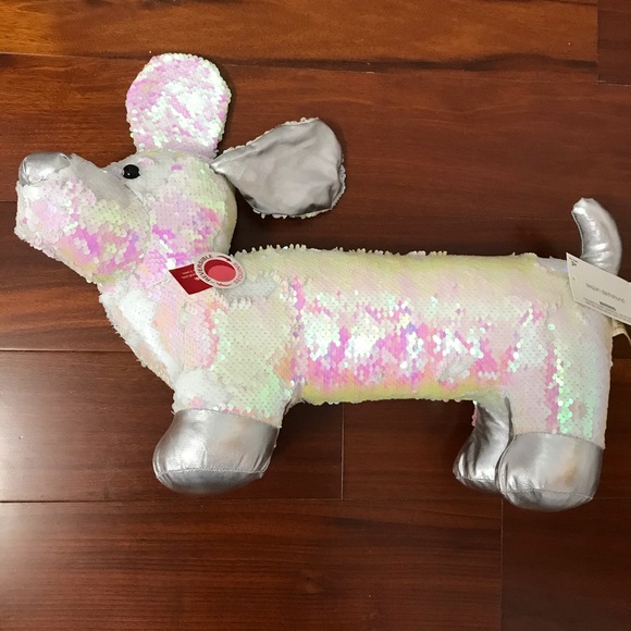 Sequined Cute stuffed toy 19in long approx. - Picture 2 of 6